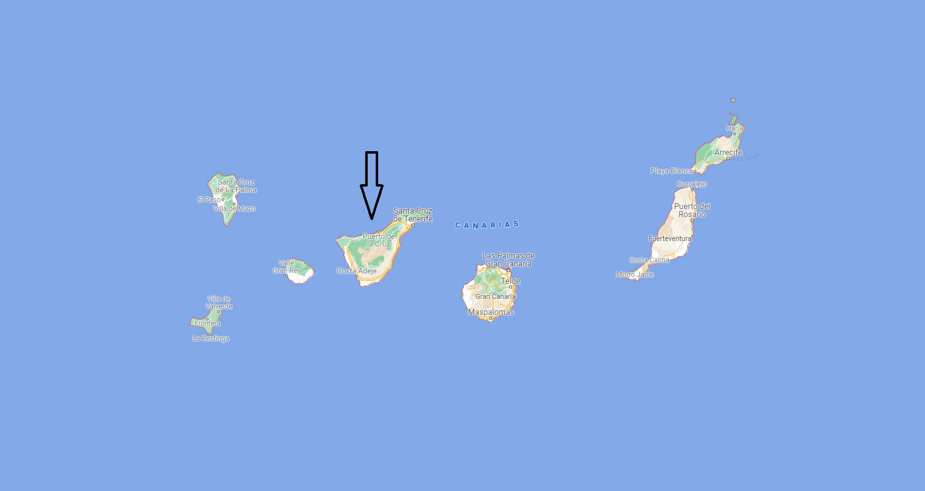 Mapa Tenerife a zajímavosti o největším ostrově Kanárských ostrovů